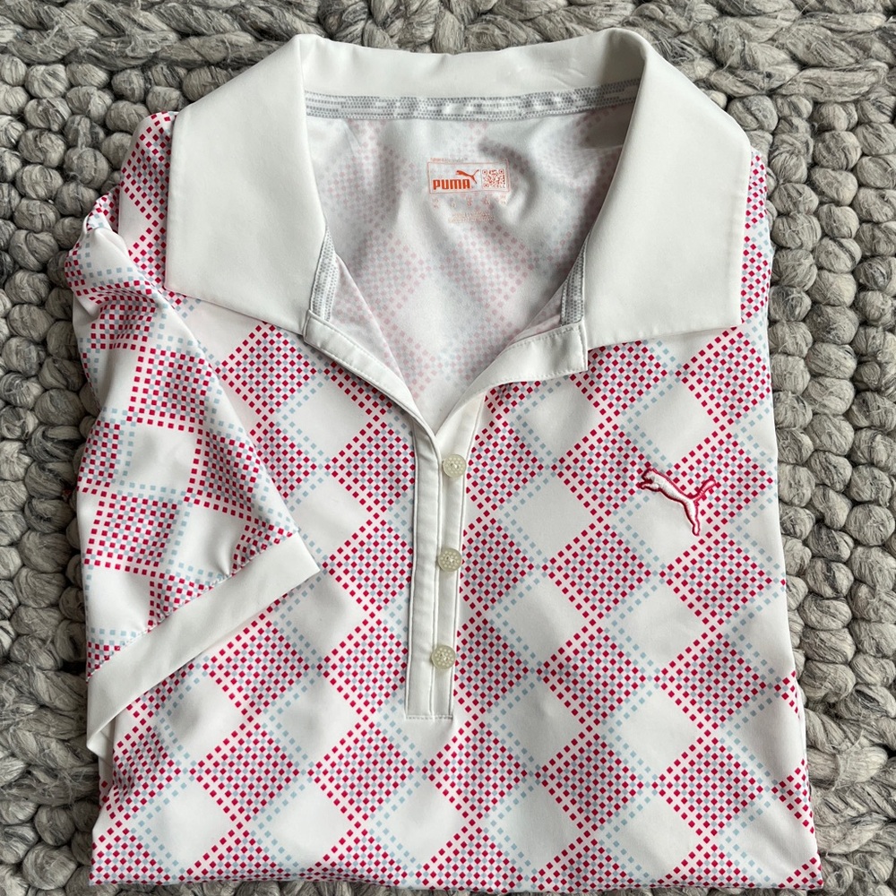 Puma Sport Lifestyle Dry Cell argyle print polo